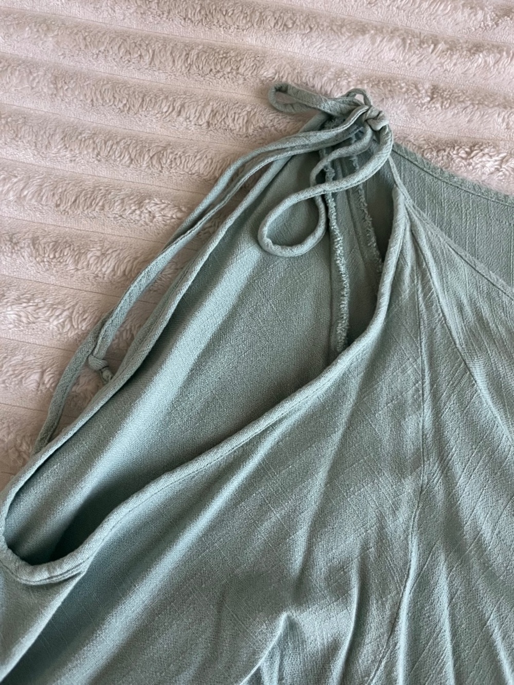 Free People Baby Blue Cold-Shoulder Dress - Picture 5 of 8